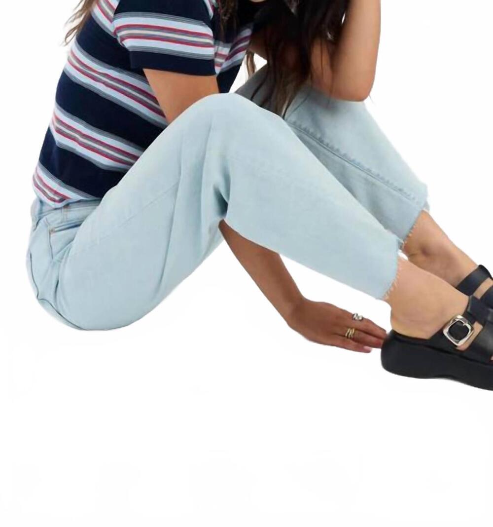 NEW DAZE pleaser high rise wide ankle jeans in detour - Picture 6 of 7